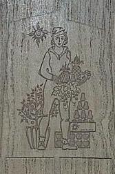 Mural by Jean-Charles Charuest on the Saint-Michel platform