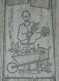 Mural by Jean-Charles Charuest on the Saint-Michel platform