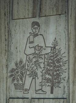 Mural by Jean-Charles Charuest on the Saint-Michel platform