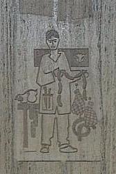 Mural by Jean-Charles Charuest on the Saint-Michel platform