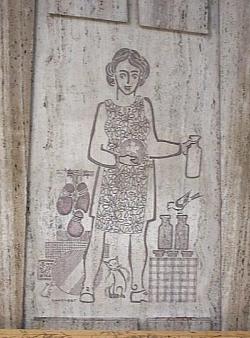 Mural by Jean-Charles Charuest on the Saint-Michel platform
