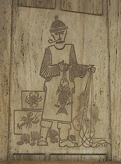 Mural by Jean-Charles Charuest on the Saint-Michel platform