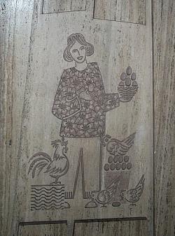 Mural by Jean-Charles Charuest on the Saint-Michel platform