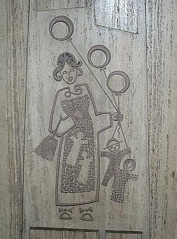 Mural by Jean-Charles Charuest on the Saint-Michel platform