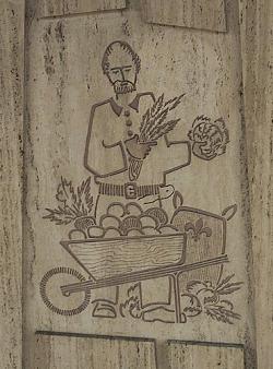 Mural by Jean-Charles Charuest on the Saint-Michel platform