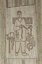 Mural by Jean-Charles Charuest on the Saint-Michel platform