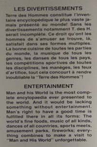 Interpretive plaque for 'Entertainment' mural