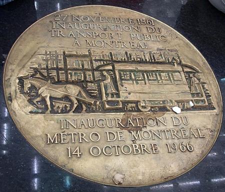 Commemorative plaque, Berri-UQAM