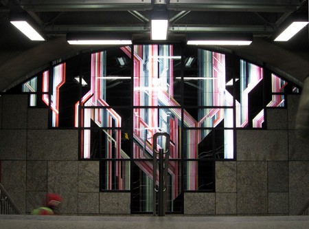 Stained-glass mural by Claude Bettinger