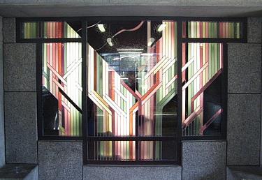 Stained-glass mural by Claude Bettinger