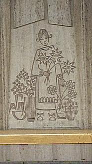 Mural carving by Jean-Charles Charuest