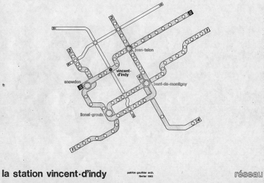 Metro map including projected commuter train lines