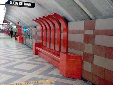 Unusual platform seating element