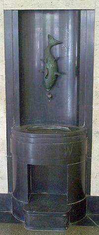 Detail of the interior of the exit hall