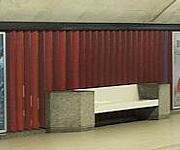 View of a frieze section from the left