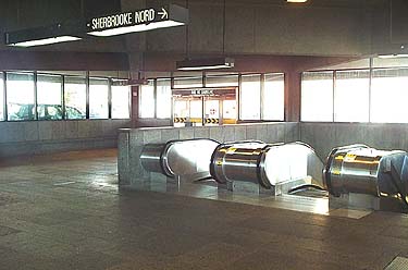 Interior of the entrance building