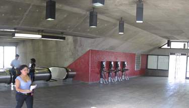 Interior of the kiosk