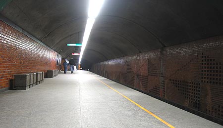 View of the platform