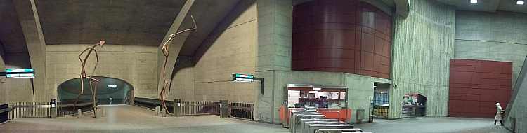 Vue panoramique de la mezzanine