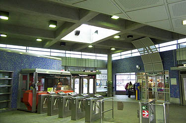 Interior of the entrance building