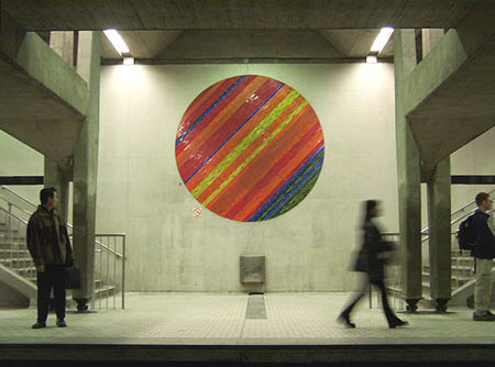 Grand cercle au niveau du quai