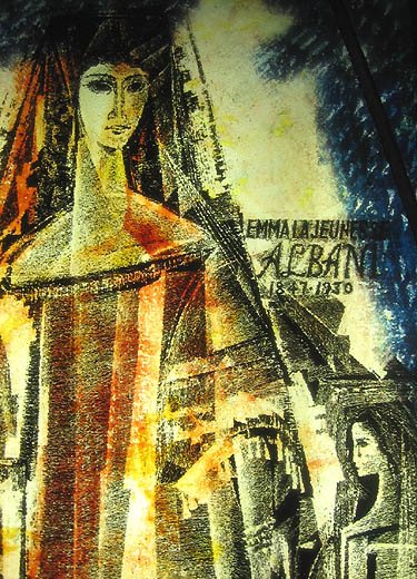Detail of Les arts lyriques - Dame Emma Albani