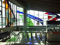 Stained glass, station Champ-de-Mars