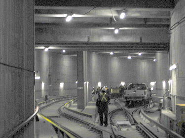 View towards the garage