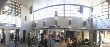 Interior of the bus terminus