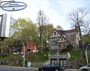Attractive houses on the chemin de la C&ocirc;te-Sainte-Catherine in Outremont