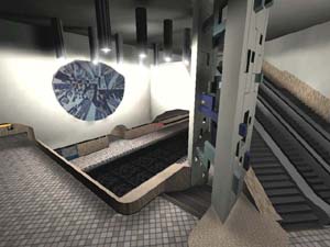 Model of Cr&eacute;mazie metro by Mathieu Godbout