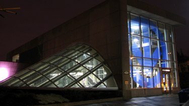 External view of the entrance pavilion