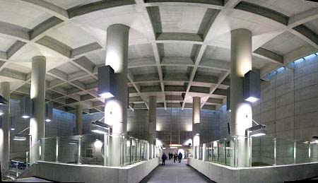Transept seen from the main volume