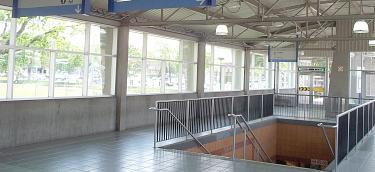 Interior view of STM bus terminus (southern building)