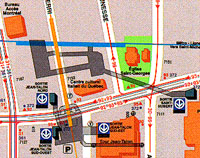 Plan of the tunnels and galleries in this station