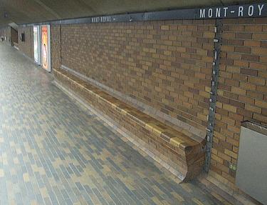 Bench with mouldings by Charles Daudelin