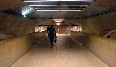 Bridge over the tracks, looking away from the ticket hall