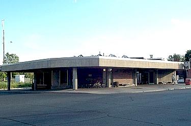 Exterior view of the kiosk