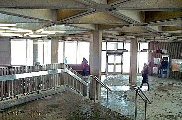 Interior view of the kiosk