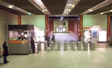 View of the mezzanine from the stairs