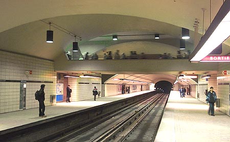 Bridge over the platforms