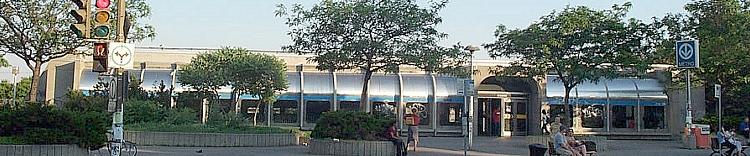 Exterior view of the kiosk