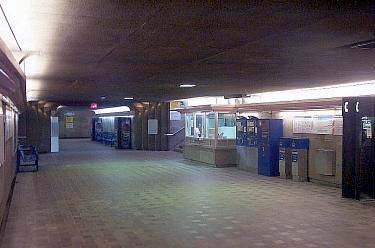 Tunnel to the commuter train station