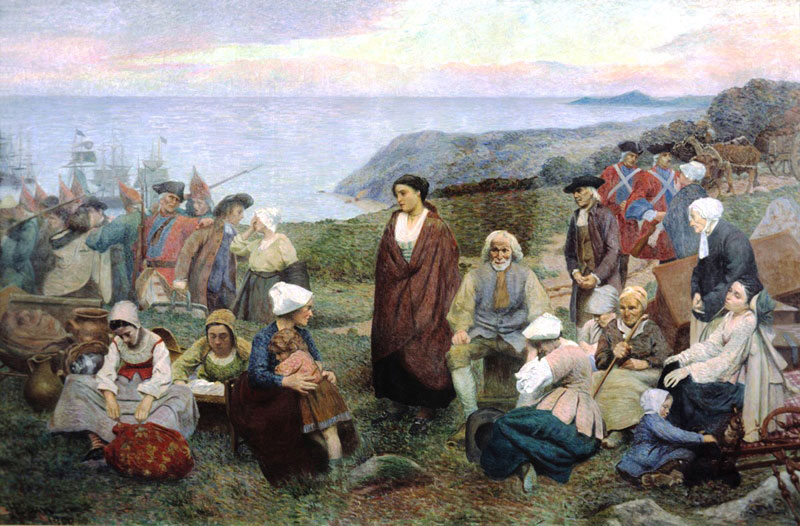 The Deportation of the Acadians, by Henri Beau.