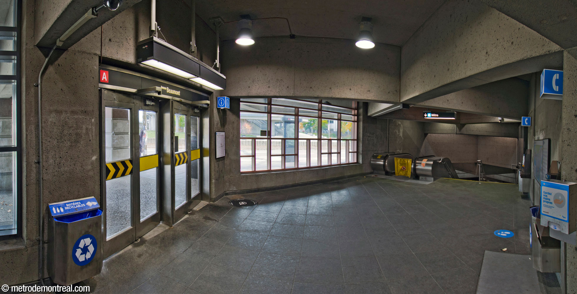 Interior of the Beaumont headhouse.