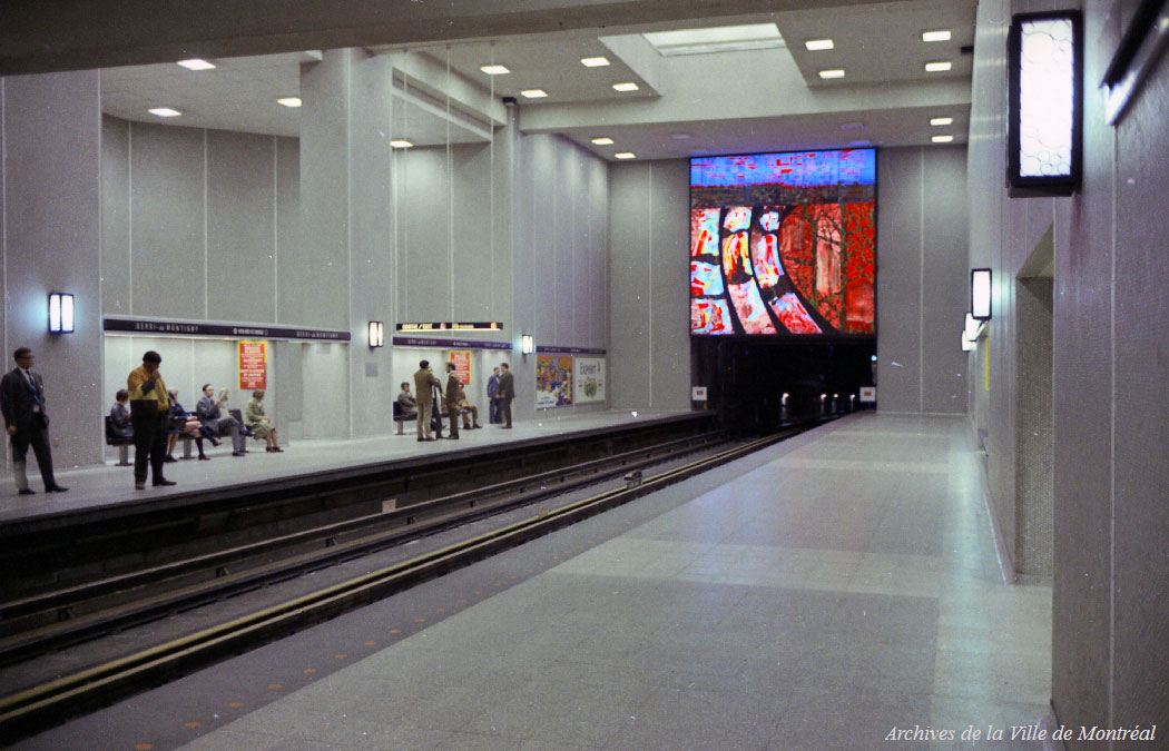 La portion est du grand volume de la ligne verte en 1970.