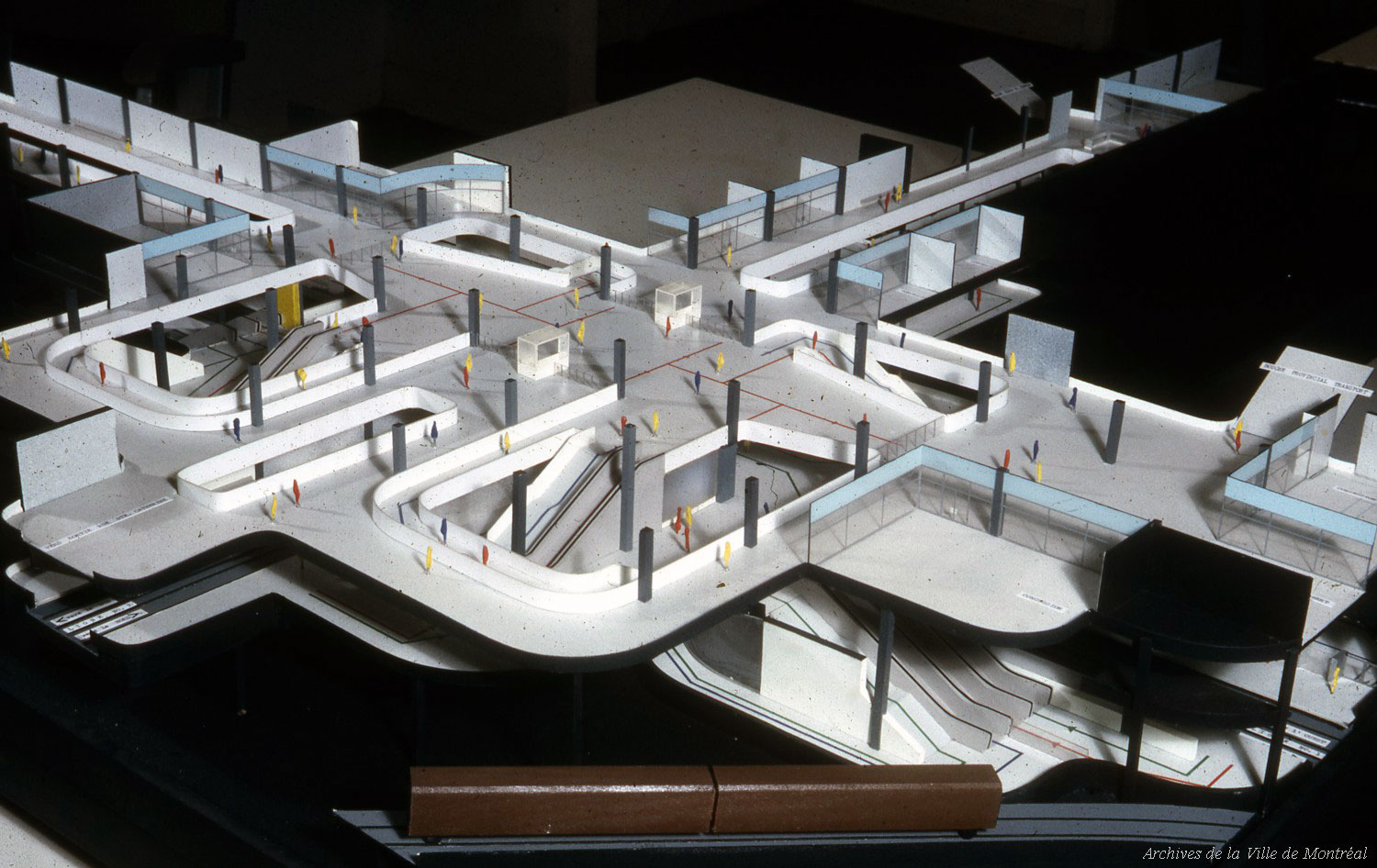 Maquette architecturale de la station