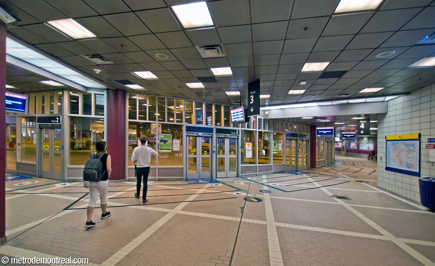 Le quai nord du terminus Centre-Ville.