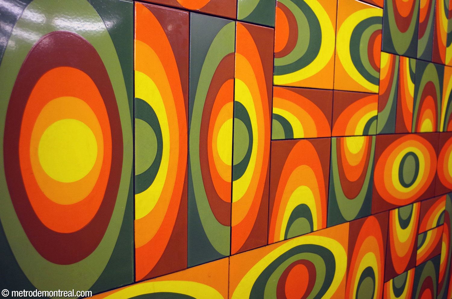 Detail of the mural by Jean Cartier in the southern access.