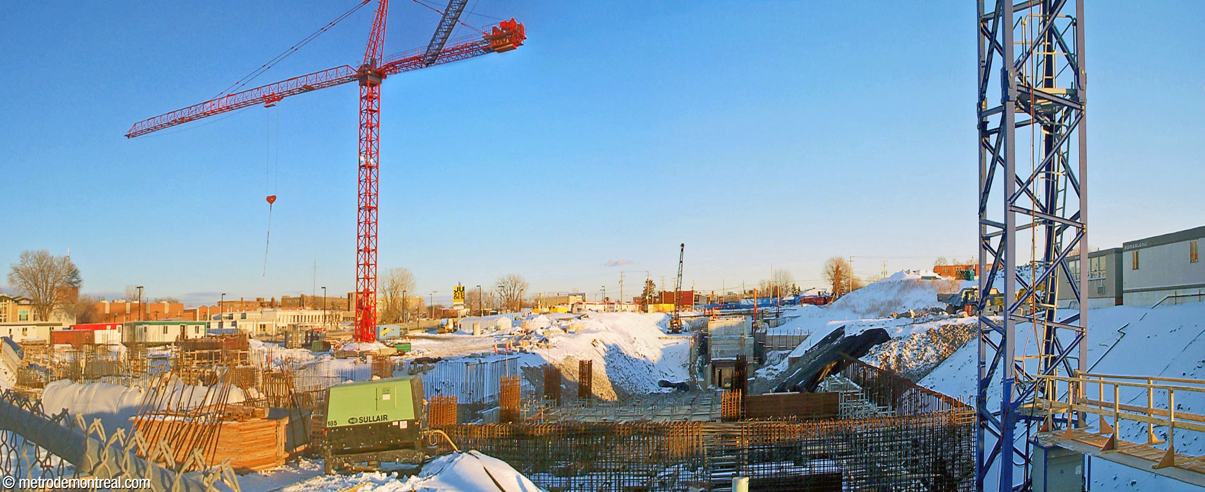 Vue du chantier en février 2005.